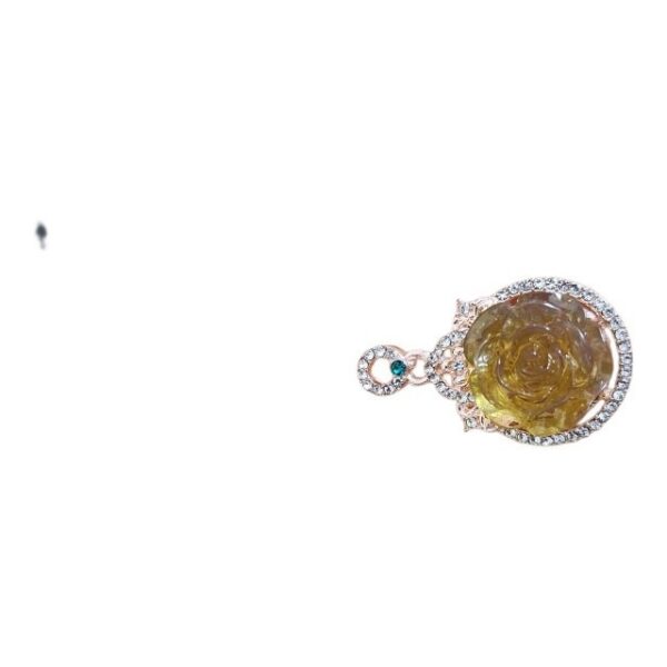 Natural Green Amber Pendant - Image 3
