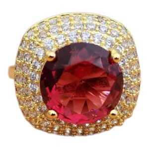 Raspberry Rhodolite Garnet 8 Ring