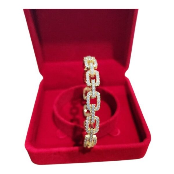 Gold Plated Link Bangle