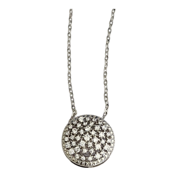 Cubic Zirconia Sterling Silver Pendant - Image 2