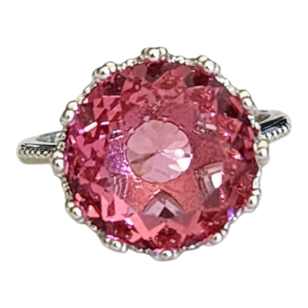 18k White Gold Morganite 8 Ring - Image 2