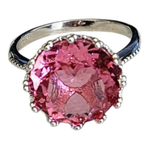 18k White Gold Morganite 8 Ring