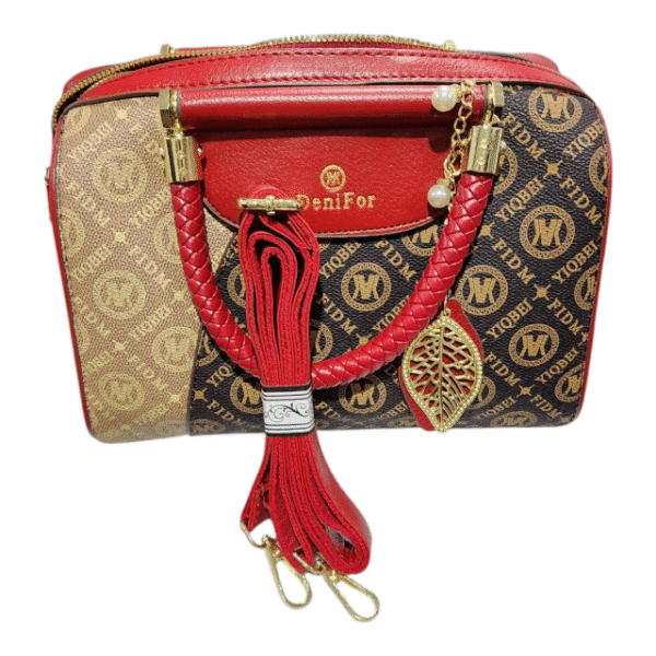 Luxury Faux Leather Handbag - Image 4