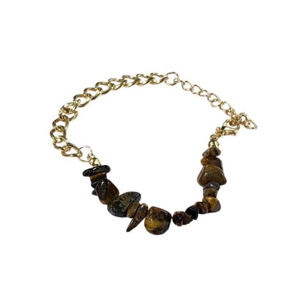 Adjustable Stainless Steel Bracelet – Natural Stone Beads - Image 7