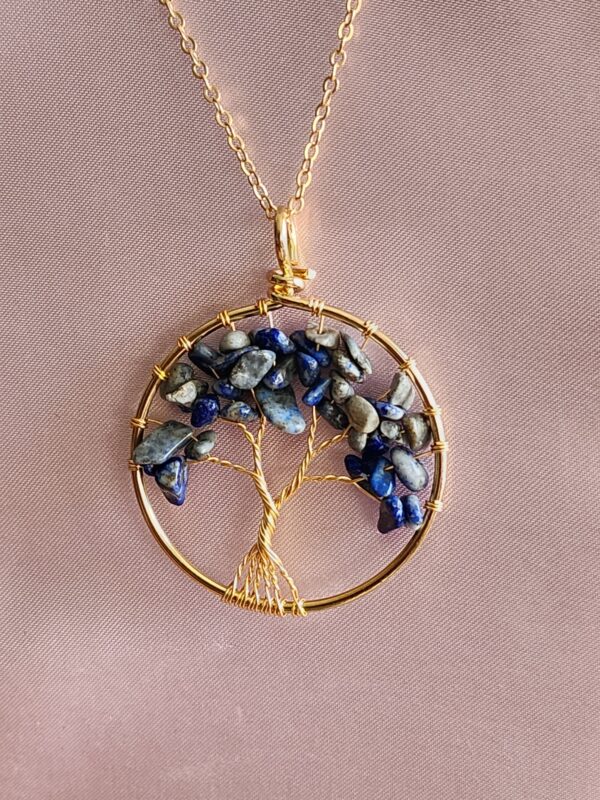 Natural Stone Tree of Life Necklace - Image 17