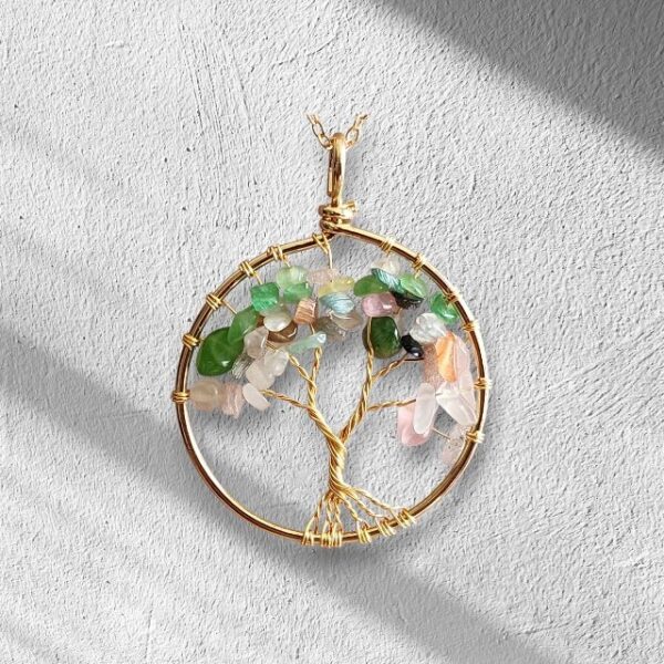 Natural Stone Tree of Life Necklace - Image 16