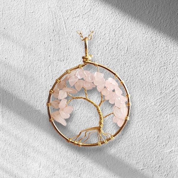 Natural Stone Tree of Life Necklace - Image 8