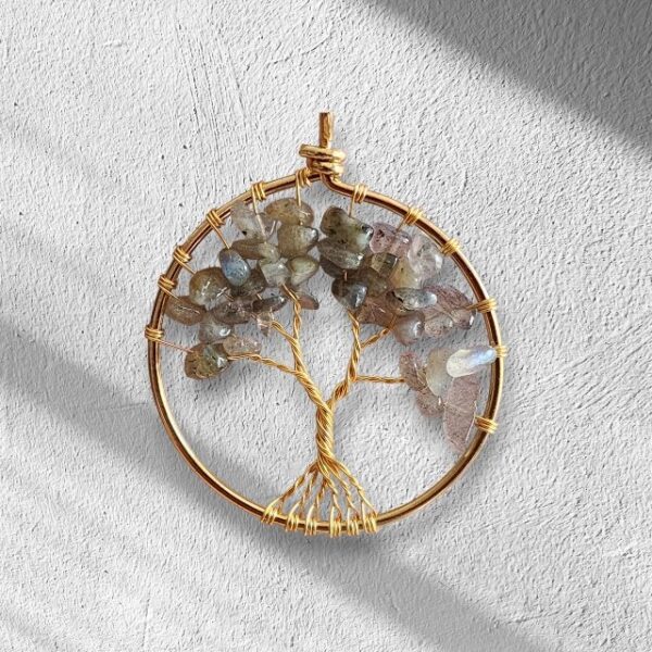 Natural Stone Tree of Life Necklace - Image 2