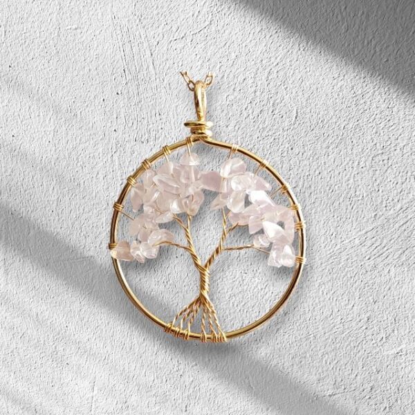 Natural Stone Tree of Life Necklace - Image 6