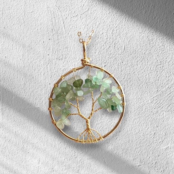 Natural Stone Tree of Life Necklace - Image 4