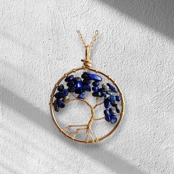Natural Stone Tree of Life Necklace - Image 9