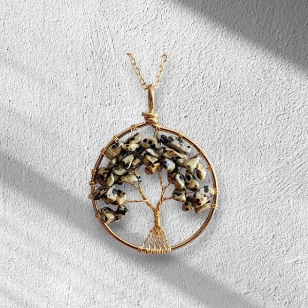 Natural Stone Tree of Life Necklace - Image 15