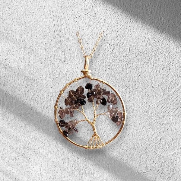 Natural Stone Tree of Life Necklace - Image 7