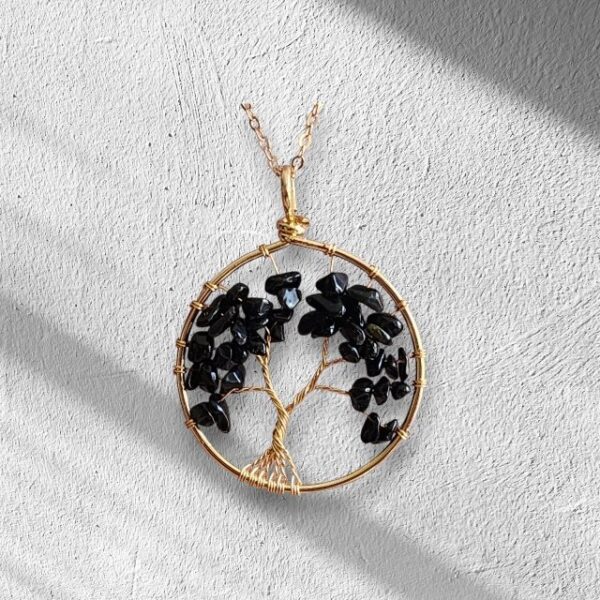 Natural Stone Tree of Life Necklace - Image 14