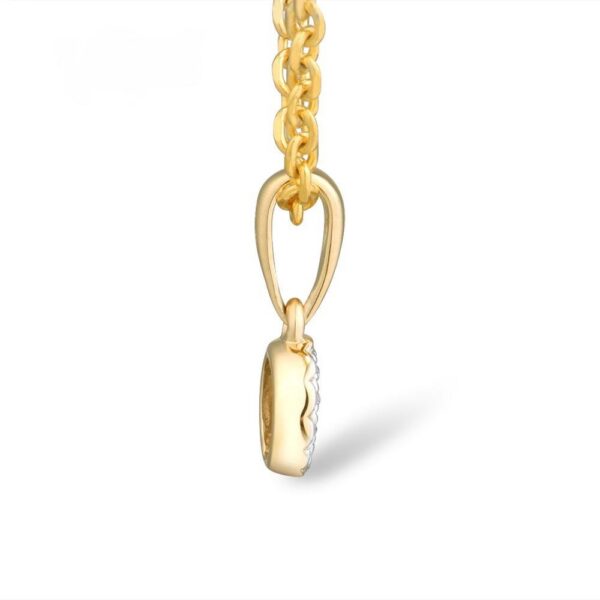 0.038ct Diamond 14k Gold Pendant - Image 2