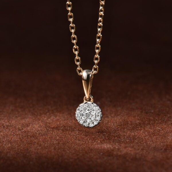 0.038ct Diamond 14k Gold Pendant - Image 4