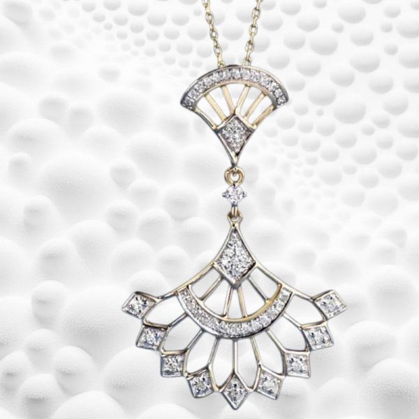 14k Gold Peacock Pendant - Image 2