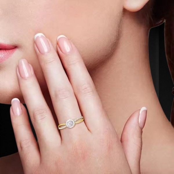 9k Yellow Gold Cubic Zirconia 0.66ct Ring - Image 4