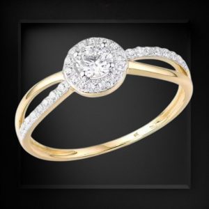 9k Yellow Gold Cubic Zirconia 0.66ct Ring