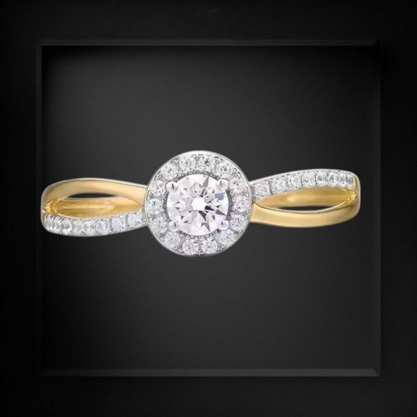 9k Yellow Gold Cubic Zirconia 0.66ct Ring - Image 3