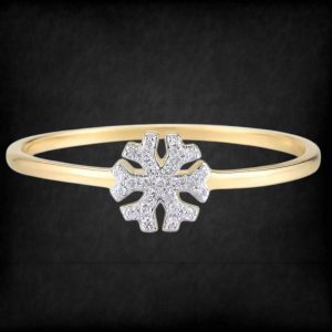 0.06ct Diamond Snow Ring in 14k Yellow Gold