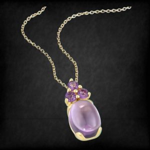 14k Yellow Gold 1.84ct Amethyst Pendant
